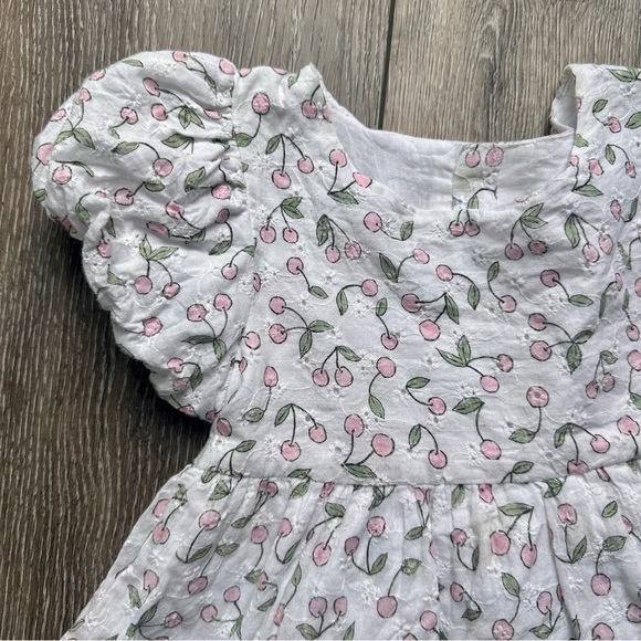 SweetHoney Eyelet Puff Sleeve Dress - Picture 2 of 5